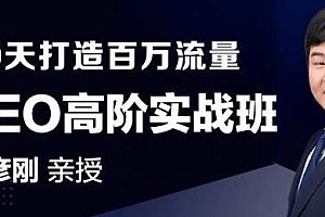 赵彦刚SEO高阶实战班:轻松学会打造百万流量