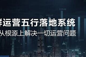 社群空间站 社群运营五行落地系统 揭秘五行赚钱术(无水印)