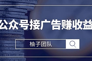柚子团队 微信公众号接广告赚收益项目