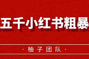 柚子团队 月入五千小红书粗暴玩法,适合上班族的副业项目