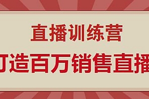 抓住直播大风口 打造百万销售直播间 教会你如何直播带货