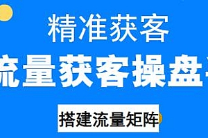 流量获客操盘手课程,从0到1教你精准获客(无水印)