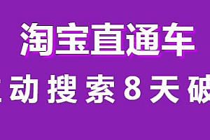 2021年4月最新淘宝直通车拉动搜索8天破千进阶课程