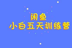 卓让闲鱼小白五天训练营,实战操作,每天一小时轻松赚钱