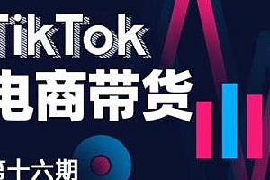 TikTok电商带货训练营线下班第十六期,手把手教你从0到1带货出单