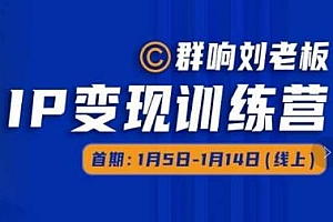 群响IP变现训练营05期  教你搞流量新姿势