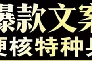 兔妈爆款文案硬核特种兵孵化营(超硬核) 彻底搞懂文案真相