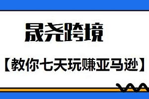 晟尧跨境教你七天玩赚亚马逊,适合小白学习