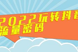 2022玩转抖音流量密码,短视频+直播+千川等