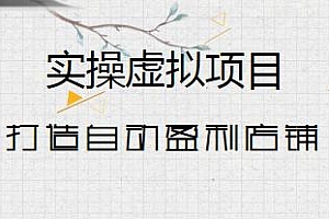 新人实操虚拟项目步骤演示,从0开始打造自动盈利店铺