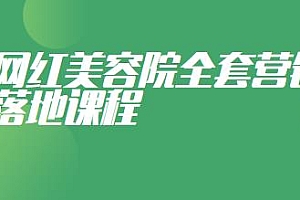 郑芳老师·网红美容院全套营销落地方法,多年美容院运营经验分享课程