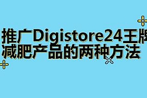 推广Digistore24王牌减肥产品的两种方法,快速赚钱,每天500美元
