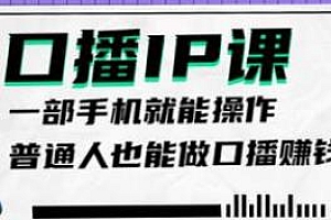 大予口播IP课,普通人也能做口播赚钱,一部手机就能操作