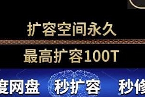 外面卖399的百度网盘无限扩容技术,无论自己用还是引流都可以