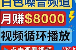 创建一个月入8000美元的大自然白色噪音Youtube频道,流量巨大,适合新手操作