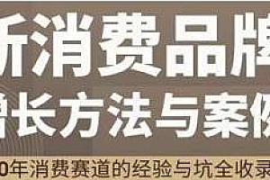 王岑·新消费品牌增长方法与案例,20年消费赛道的经验与坑全收录,霸榜全网销售热度TOP系列