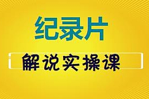 蚊子纪实·纪录片解说实操课,让新手从入门到独立制作视频