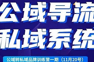 Peter·公域转私域品牌训练营,公域倒流私域系统,全套起号打法+沉淀私域系统