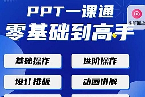 PPT一课通·零基础到高手,快速掌握PPT的各种应用场合