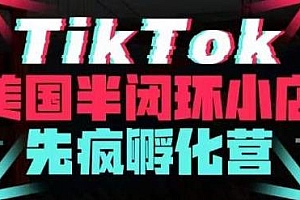 疯人院·TikTok美国半闭环小店运营,开店、运营、带货、投流全实操,抢占TikTok美国蓝海市场
