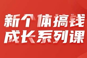 群响·新个体搞钱成长列系课,副业操盘手拆解赚钱项目