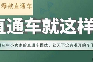 冠东·淘系直通车保姆级教程,全面讲解直通车,让天下没有难开的车子