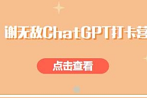 谢无敌ChatGPT打卡营,更好地使用ChatGPT提高你的工作效率