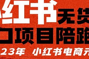 小红书无货源陪跑营,风口项目,单店30万销售额,从0-1从开店到爆单