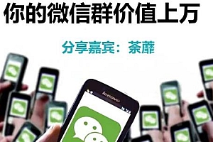 人人必学的微信群打造,你的微信群价值上万,私域营销快人一步