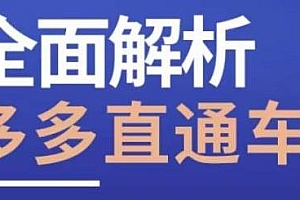 全面玩赚拼多多直通车,新老店铺都适用的玩法分享
