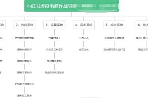小红书虚拟电商从0到1,从小白到精英实操教程
