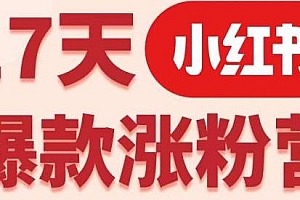 小红书爆款涨粉营(广告变现方向)打造小红书博主IP、接广告变现