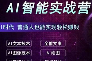 AI智能赚钱实战营,保姆级教程,新手也能快速实现赚钱