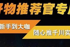 随心推千川带货实战进阶课,赛道选择与账号搭建,好物分享思路和逻辑