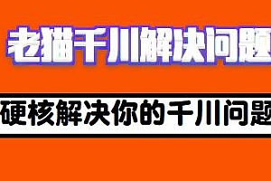 老猫千川解决问题,硬核解决你的千川问题!
