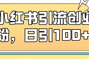 小红书引流创业粉玩法揭秘,日引100+