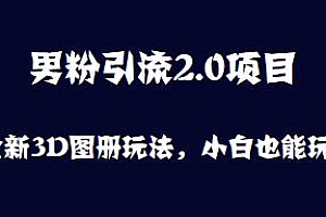 男粉引流2.0项目揭秘,小白也能玩,日入500+
