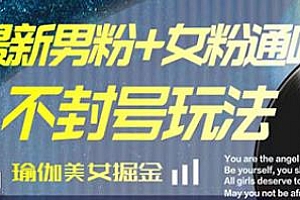 瑜伽美女掘金项目揭秘,男粉+女粉通吃,日入2500+