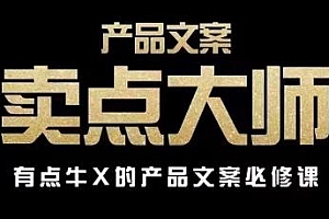 产品文案【卖点大师】教程,有点牛X的产品文案必修课