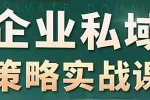 私域2.0企业私域策略实战课,培养能拿结果的私域操盘手