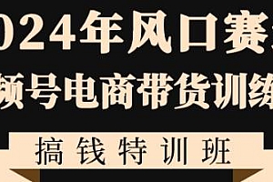 视频号电商带货训练营搞钱特训班