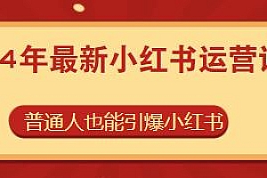 2024年最新小红书运营教程,引爆小红书