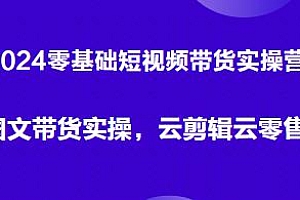 2024零基础短视频带货实操营教程