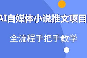 AI自媒体小说推文项目,全流程手把手教学,小白也能做