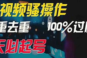 中视频双重去重100%过原创玩法揭秘