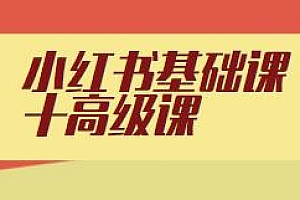 小红书基础课+高级课运营教程