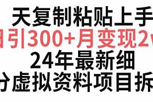 小红书虚拟资料项目揭秘