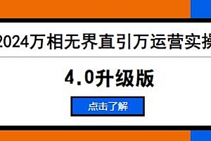 2024万相台无界直引万运营实操4.0升级版,淘宝教程