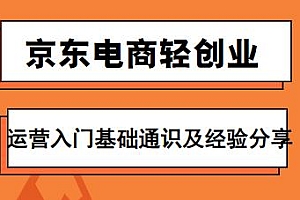 京东电商轻创业运营入门教程