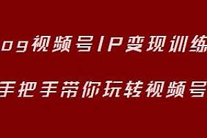 Vlog视频号IP变现训练营,教你玩转视频号